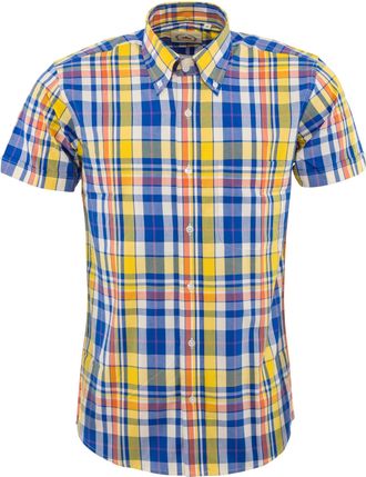 Relco Mens Checked Shirts Size Medium Yellow Check