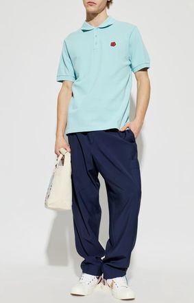 Kenzo Polo With Logo, Mens, Blue