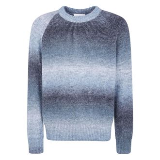 Les Deux Jersey de punto con cuello redondo y degradado - Knitwear - Hombre - Azul - XL