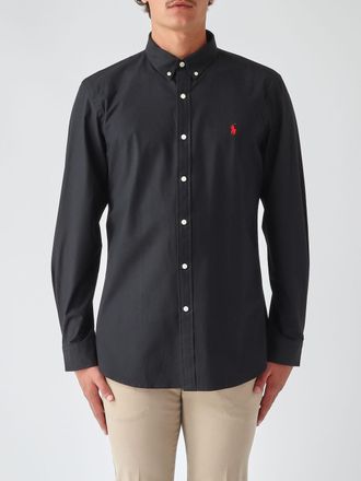 Polo Ralph Lauren Slim Fit Stretch Cotton Poplin Shirt with Button-Down Collar