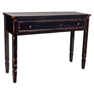 Wanderlust Deco Wanderlust Deco - Recibidor De Madera Negro 112x38x82