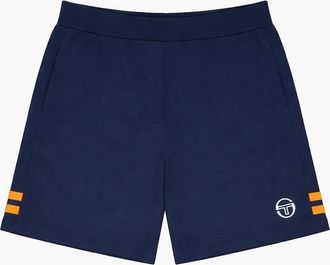 Sergio Tacchini Mens Sergio Tacchini New Orion Shorts Maritime Blue/Orange Pepper - Navy - Size: 37/36/32