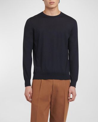 Ermenegildo Zegna Mens Cashmere Crewneck Sweater