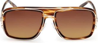 MCM 57mm Navigator Sunglasses in Havana/Other /Gradient Brown at Nordstrom