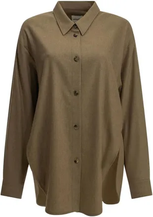 Khaite Camicia Casual Goya - - Blouses & Shirts - Donna - Marrone - S