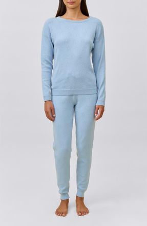 Papinelle Sleepwear Pointelle Pajamas in Winter Blue at Nordstrom, Size Xx-Large