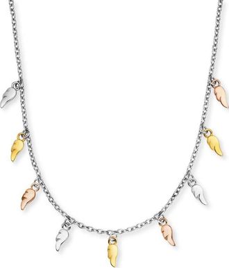 Engelsrufer Womens ERN-FLYWING9-TRICO Ladies Flying Wings Necklace Silver Sterling - One Size