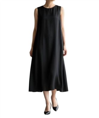 Roksanda Ilincic Silk Sheath Midi Dress In Black