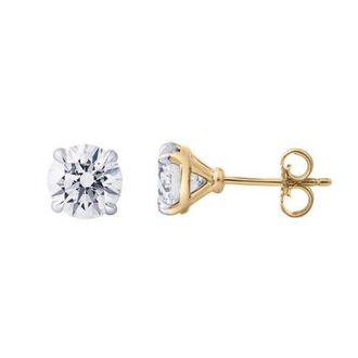 LuvMyJewelry Nisara 3 Ct TW Lab Grown Round Diamond Studs 14K Gold Earrings in 14K Yellow Gold at Nordstrom
