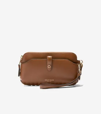 Cole Haan Womens Isabella Wristlet - Brown
