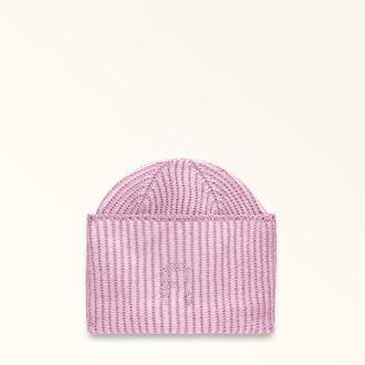 Furla Delizia Berretto Sakura Rosa Misto Lana E Lurex + Strass Donna