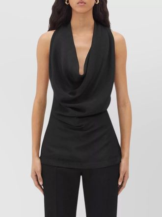 Bottega Veneta flowing viscose draped top