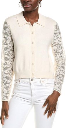 CeCe by Cynthia Steffe Cece Lace-Sleeve Cardigan