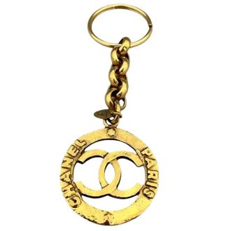 Chanel Pre-owned Accessories, female, Yellow, Size: ONE SIZE Pre-owned Key Holder