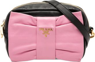 Prada Pre-owned Prada Nappa Fiocco Bow Crossbody Ladies UEGVHTY14IK6JVQW