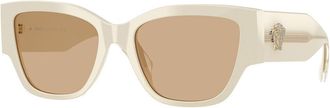 Versace VE4509U 5541/8 Womens Sunglasses White Size 55