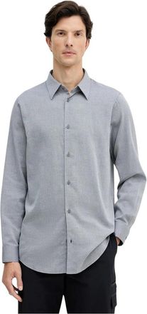 A|X Armani Exchange Cotton Shirt - Heren - Casual Overhemden - Blauw - L - Katoen - Overhemden