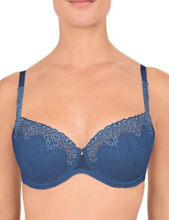 Felina Womens 0807821 Tiffany Balcony Bra - Blue - Size 34D