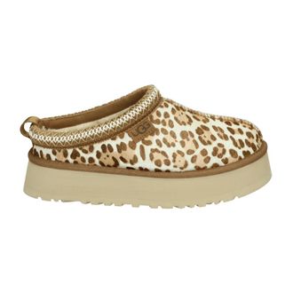 UGG Tazz Plains Slipper - Dames - Pantoffels - Bruin - 39 EU - Leer - Schoenen