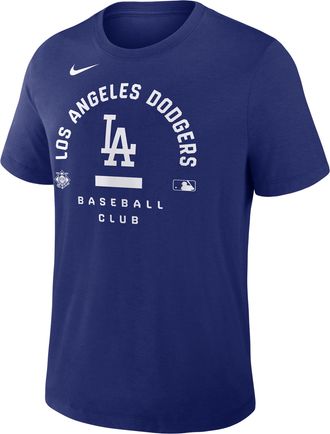 Nike Los Angeles Dodgers Authentic Collection Early Work Nike Mens Dri-FIT MLB T-Shirt in Blue | 034J47XLD-HXK