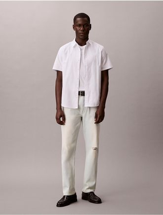 Calvin Klein Mens Standard Straight Jeans - Light/Pastel Blue - 30W x 30L