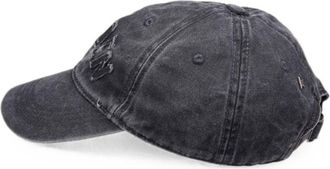 Golden Goose Logo-Embroidered Baseball Cap - Anthracite