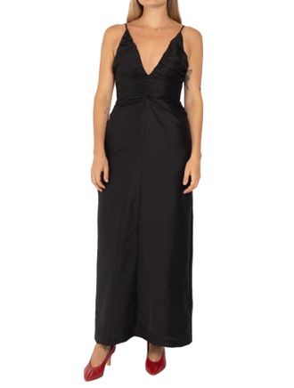 Wynn Hamlyn Aubrey Maxi Dress In Black