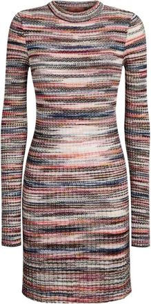 Missoni Multicolor Gebreide Jurk Ronde Hals - Dames - Kleedjes - Veelkleurig - S - Kleedjes
