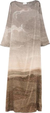 Pierre-Louis Mascia Abito con stampa - Marrone