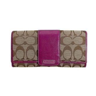 Coach Portafoglio in tessuto Pre-owned - - Pre-owned - Donna - Marrone - ONE SIZE