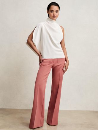 Reiss One-shoulder Draped Top, 10