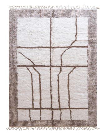 AFK Living Alfombra bereber con l&iacute;neas decorativas 245 x 352 cm
