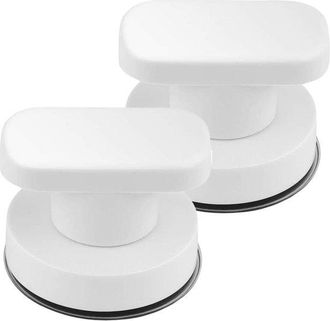 No Brand 4 Tiradores De Puerta Con Ventosa, Tirador De Ducha Con Ventosa Para Ba&ntilde;o, Tirador Con Ventosa, Tirador De Puerta, Para Ba&ntilde;o, Armario, 6250 Mm, Blanco