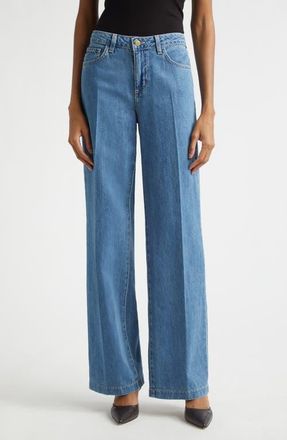 L'agence Scottie High Waist Wide Leg Jeans in Wilton at Nordstrom, Size 23