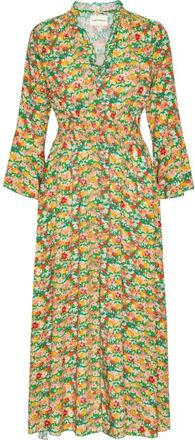 Americandreams Sally Long Dress - Dames - Maxi kleedjes - Veelkleurig - XL - Kleedjes