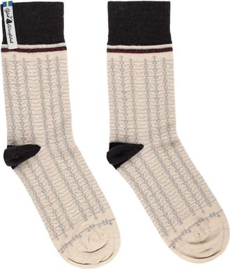 Öjbro Vantfabrik Ankle High Lightweight Knitted Socks Merino Wool Various Models, Size S/34-37, M/38-41, L/42-45 Stockings Knitted - Made in Sweden, Ekshärad Limescale