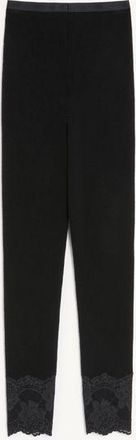 Valentino Leggins In Cashmere Donna NERO XL
