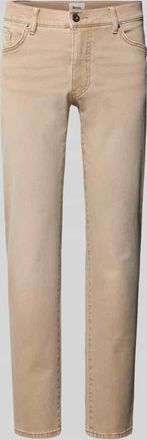 Brax Brax Slim Fit Jeans mit 5-Pocket-Design Modell Chuck in Beige, Gr&ouml;&szlig;e 31/32