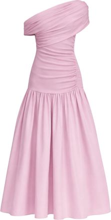 Self Portrait Pink Jeweled Buttons Midi Dress