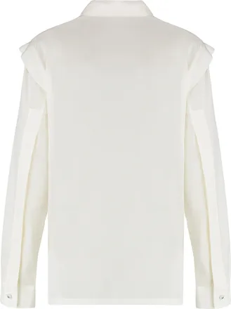 Max Mara Womens Silk Shirt Zirlo White