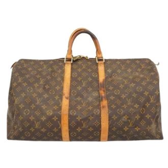 Louis Vuitton Pre-owned Weekend Bags, unisex, Brown, Size: ONE SIZE Pre-owned Keepall 55 Boston Bag
