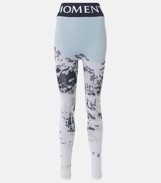 Perfect Moment High-rise jacquard leggings