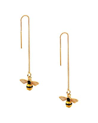 Eyecandy LA Eye Candy La Bee Enamel Statement Earring