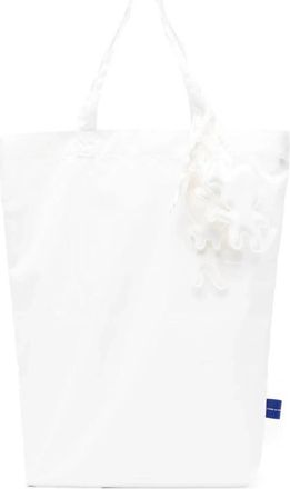 Comme Des Gar&ccedil;ons Shirt Appliqu&eacute; Tote Bag - Heren - Shoppers - Wit - ONE Size - Tassen