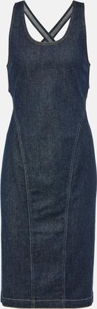 Alaia Denim midi dress