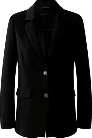Oui Jassen, Dames, Zwart, XS, Lange Relaxed Blazer