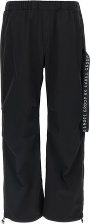 44 Label Group Black Elasticated Trousers