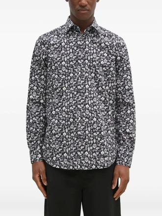 Paul Smith Overhemd met bloemenprint - Zwart