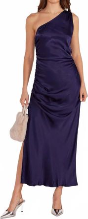 Minkpink Lumina Midi Dress In Navy