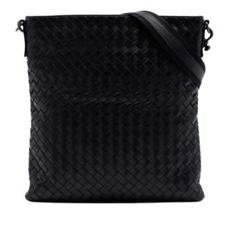 Bottega Veneta Pre-owned Cross Body Bags, female, Black, Size: ONE SIZE Pre-owned Woven Crossbody Bag